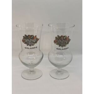 RAINFOREST CAFE  HURRICANE GLASS COLLECTORS DRINK CUP Orlando